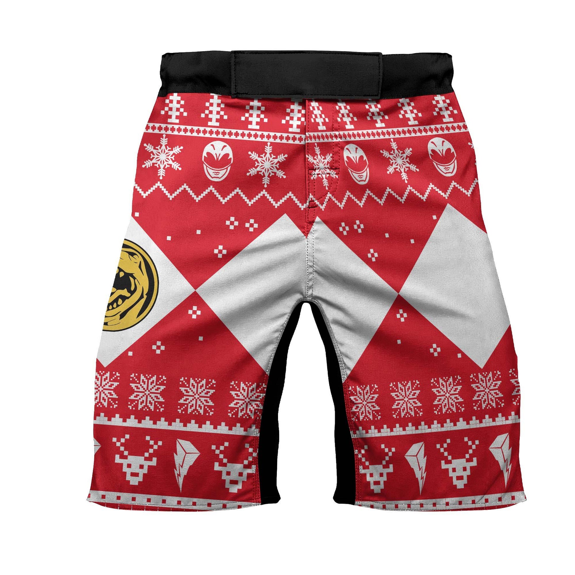 Mighty Morphin Red Ranger Christmas Fight Shorts