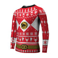 Mighty Morphin Red Ranger Christmas Kids Rash Guard