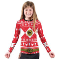 Mighty Morphin Red Ranger Christmas Kids Rash Guard