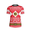 Mighty Morphin Red Ranger Christmas Kids Rash Guard