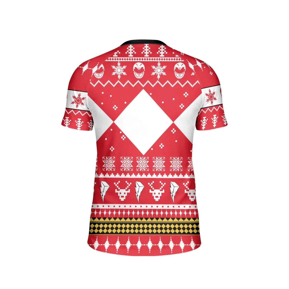 Mighty Morphin Red Ranger Christmas Kids Rash Guard