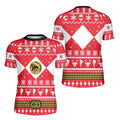 Mighty Morphin Red Ranger Christmas Kids Rash Guard
