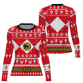 Mighty Morphin Red Ranger Christmas Rash Guard
