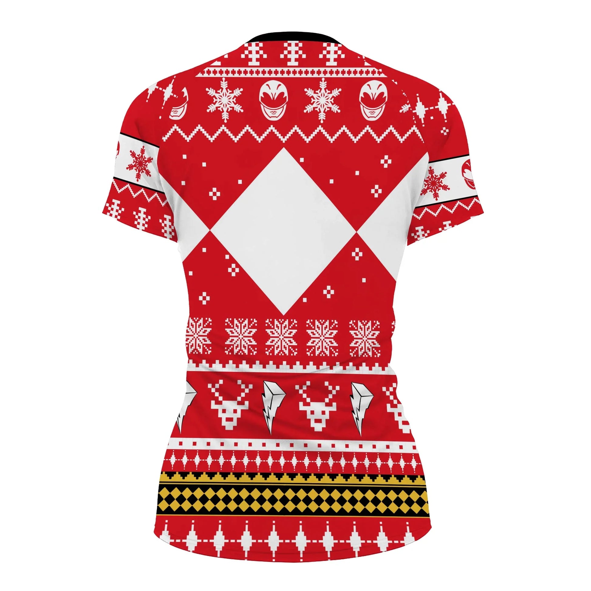 Mighty Morphin Red Ranger Christmas Rash Guard