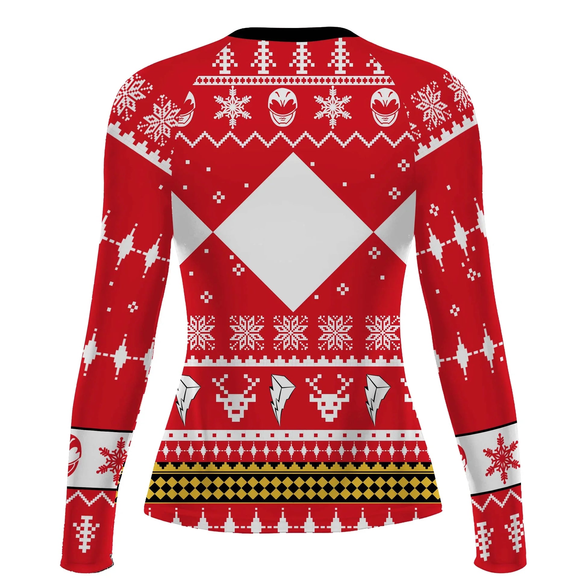 Mighty Morphin Red Ranger Christmas Rash Guard
