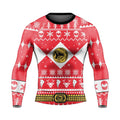 Mighty Morphin Red Ranger Christmas Rash Guard