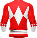 Mighty Morphin Red Ranger Long Sleeve Rash Guard