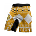 Mighty Morphin Yellow Ranger Christmas Fight Shorts