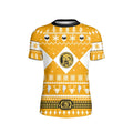 Mighty Morphin Yellow Ranger Christmas Kids Rash Guard