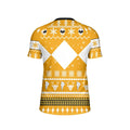 Mighty Morphin Yellow Ranger Christmas Kids Rash Guard