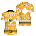 Mighty Morphin Yellow Ranger Christmas Kids Rash Guard