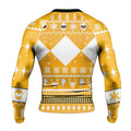 Mighty Morphin Yellow Ranger Christmas Rash Guard