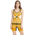 Mighty Morphin Yellow Ranger Christmas Wrestling Singlet