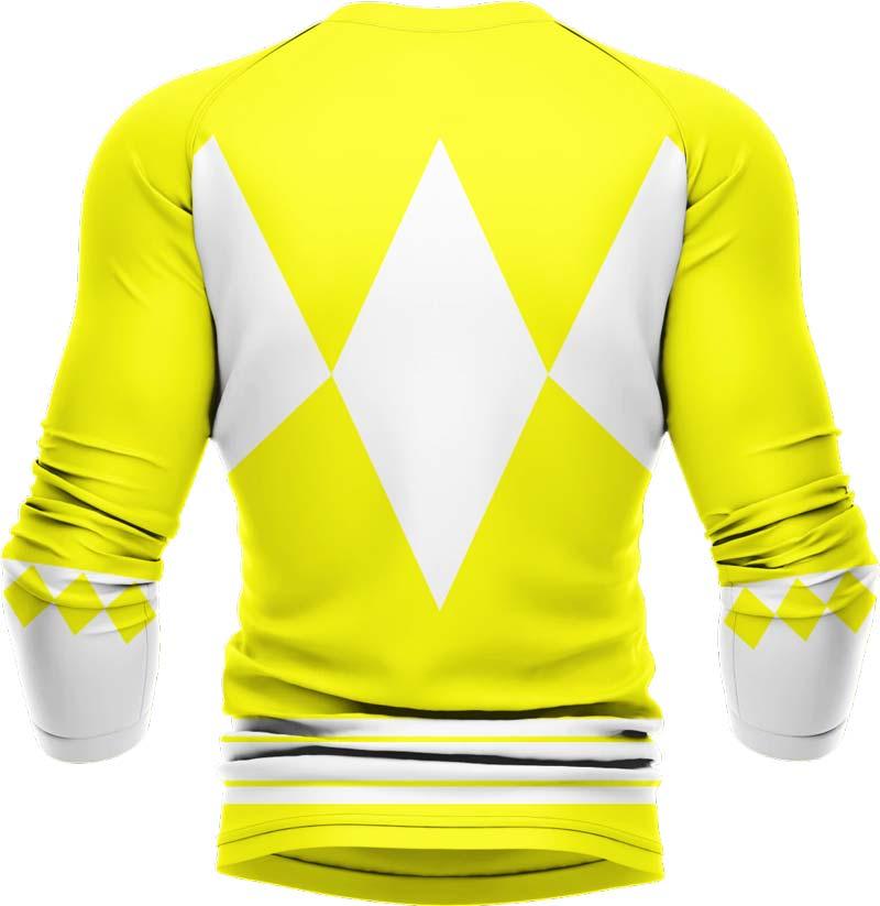Mighty Morphin Yellow Ranger Long Sleeve Rash Guard