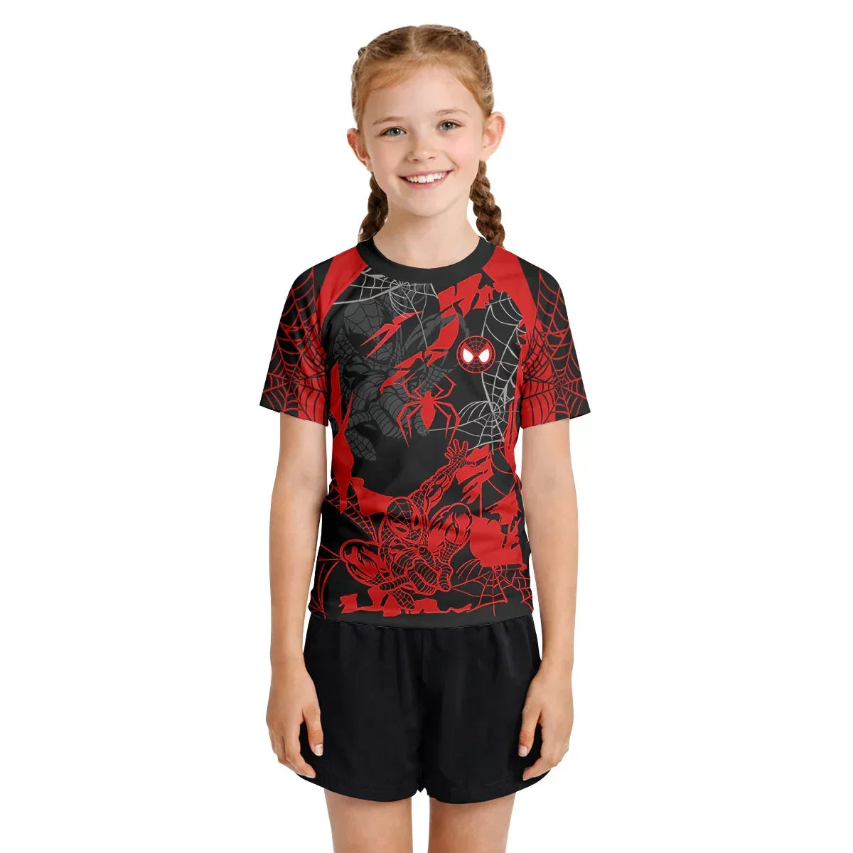 Mile Morale Spider Man Kids Rash Guard