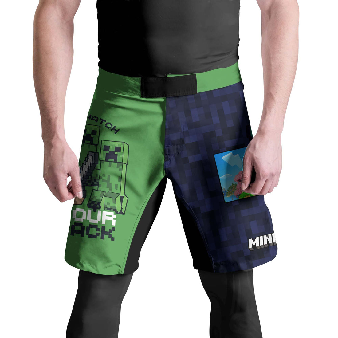 Minecraft Alway Watch Your Back Fight Shorts