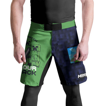 Minecraft Alway Watch Your Back Fight Shorts