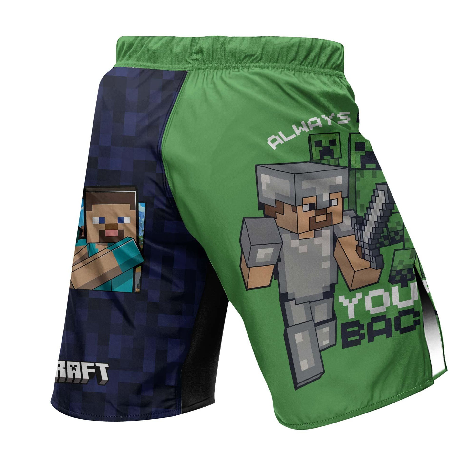Minecraft Alway Watch Your Back Fight Shorts