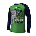Minecraft Alway Watch Your Back Kids Rash Guard