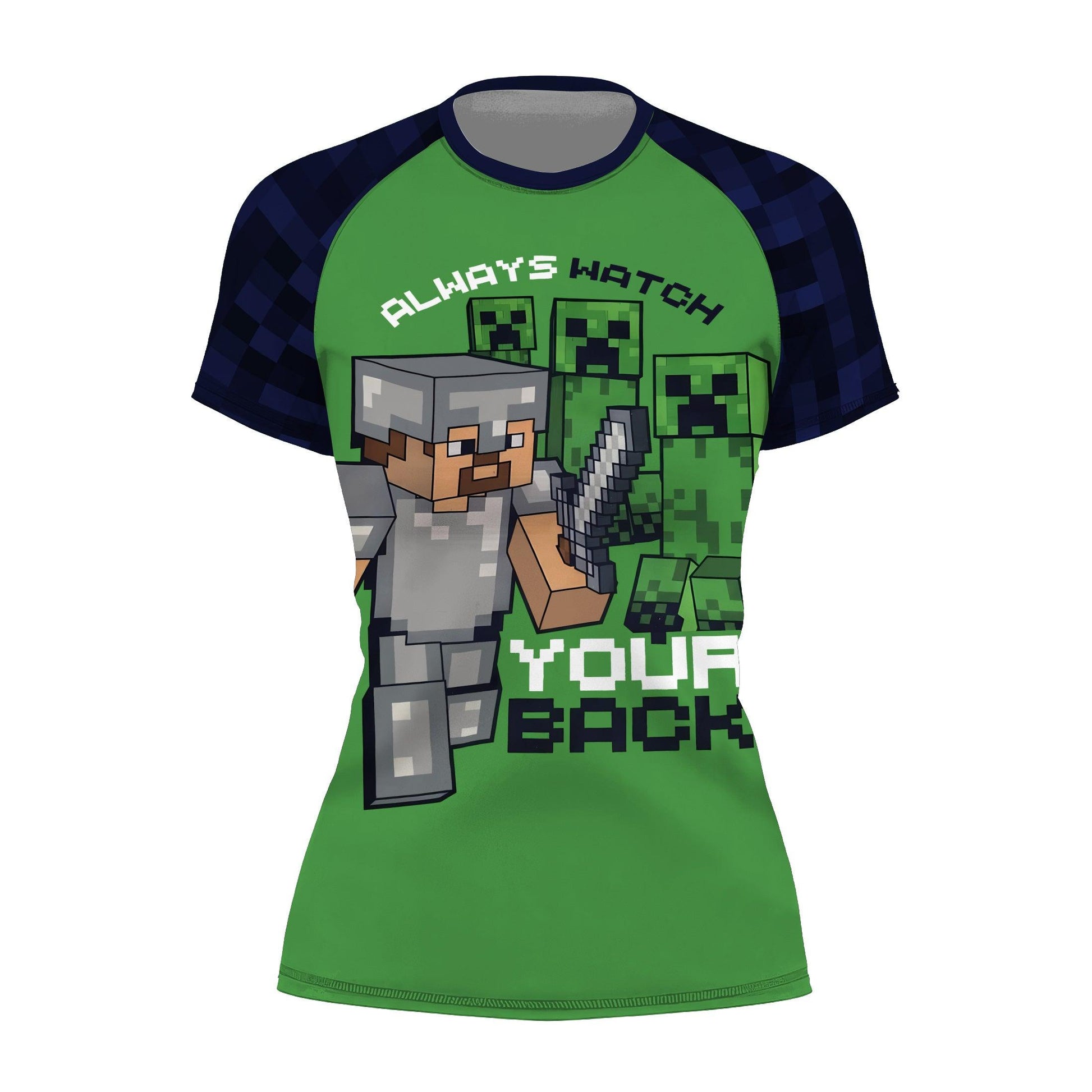 Minecraft Alway Watch Your Back Rash Guard