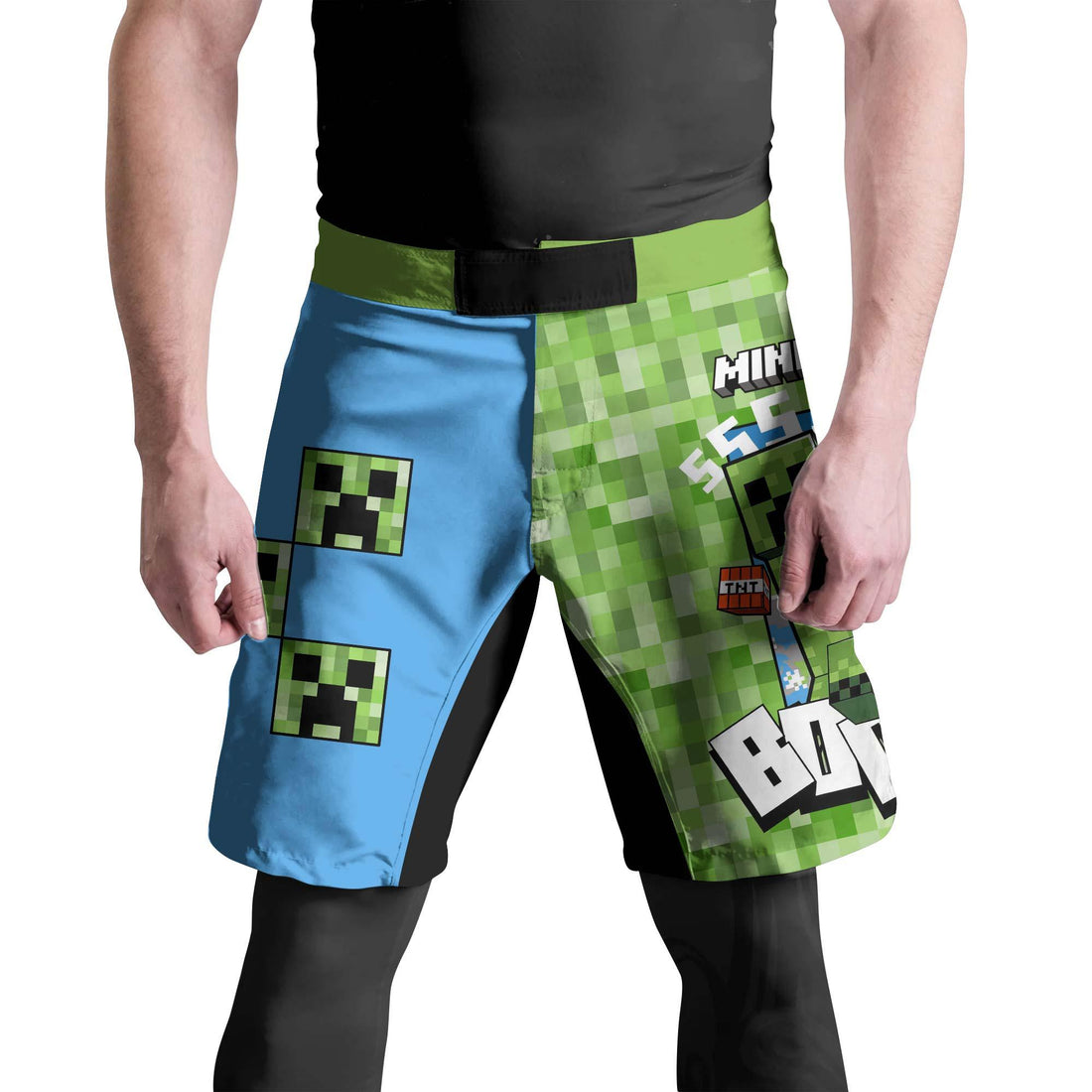 Minecraft Creeper Fight Shorts