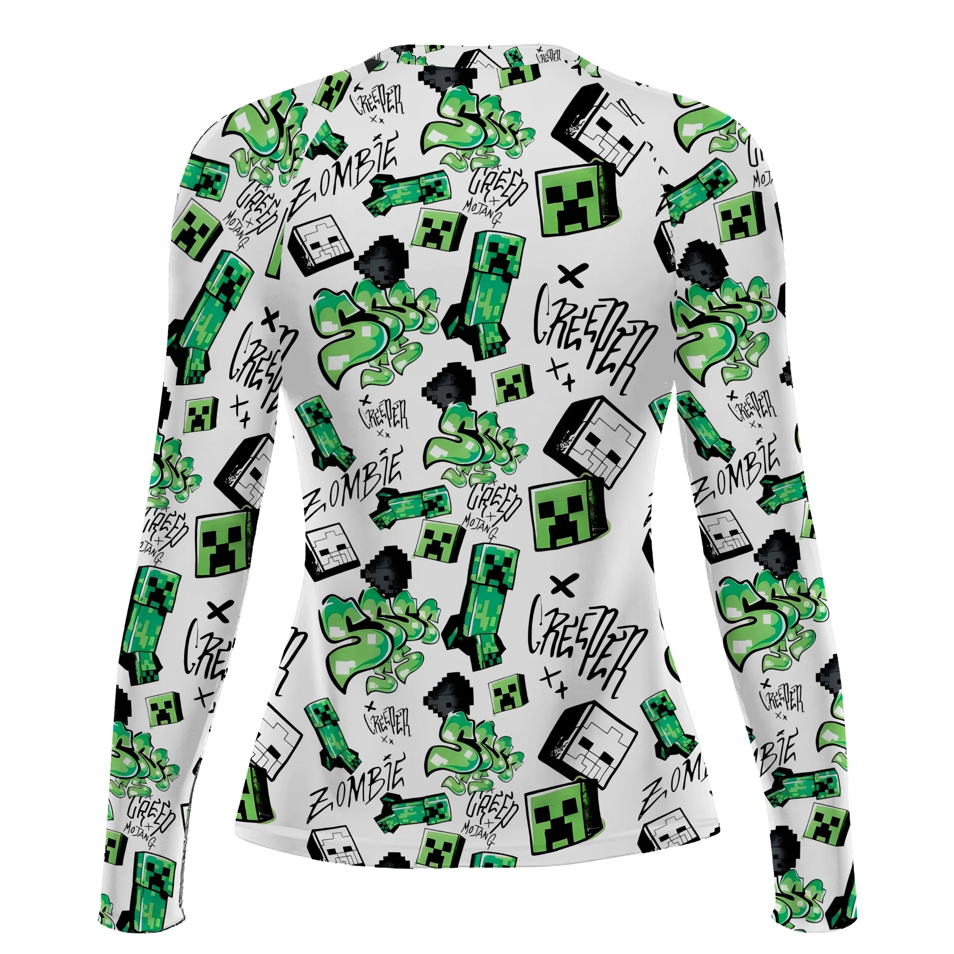 Minecraft Creeper Graffiti Rash Guard