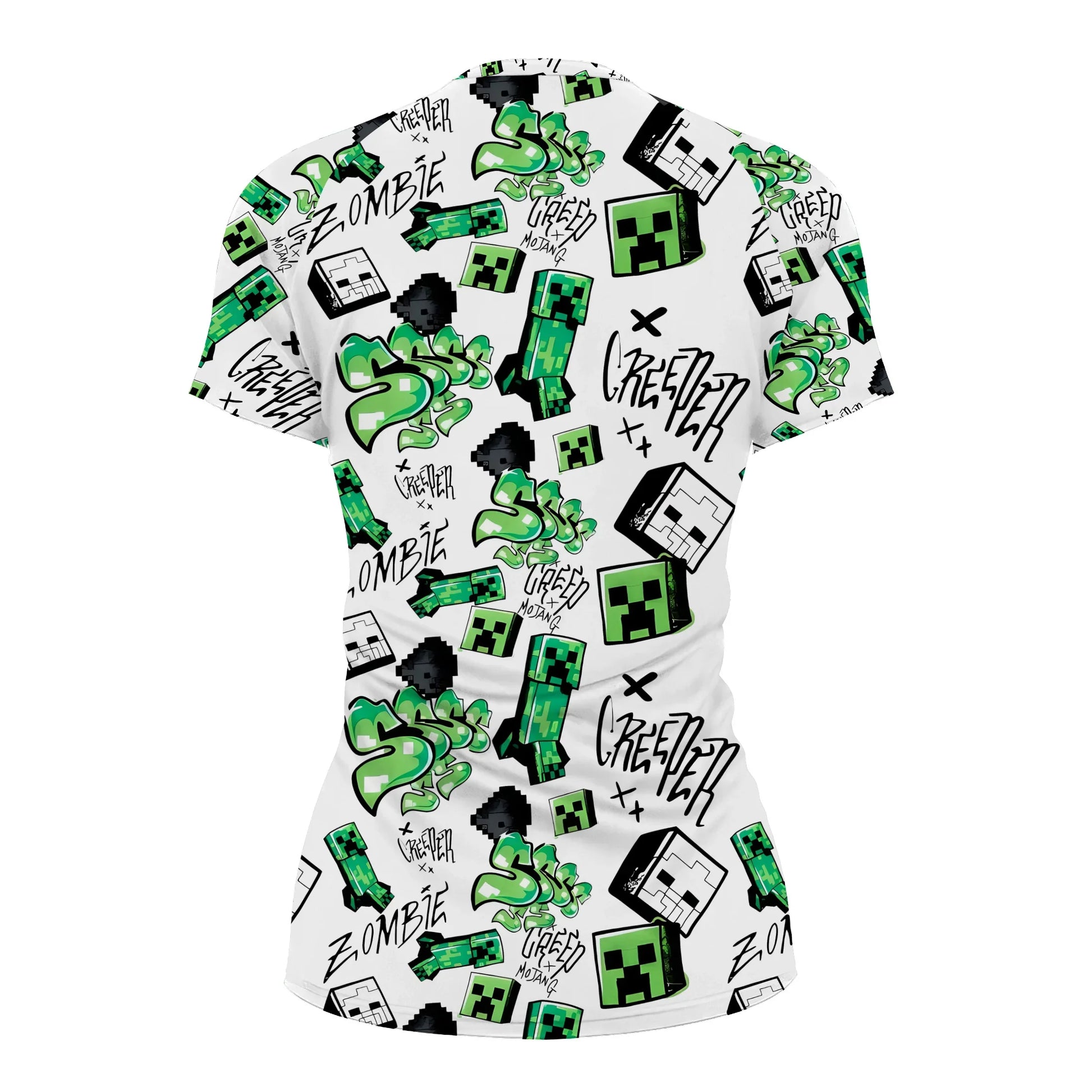 Minecraft Creeper Graffiti Rash Guard