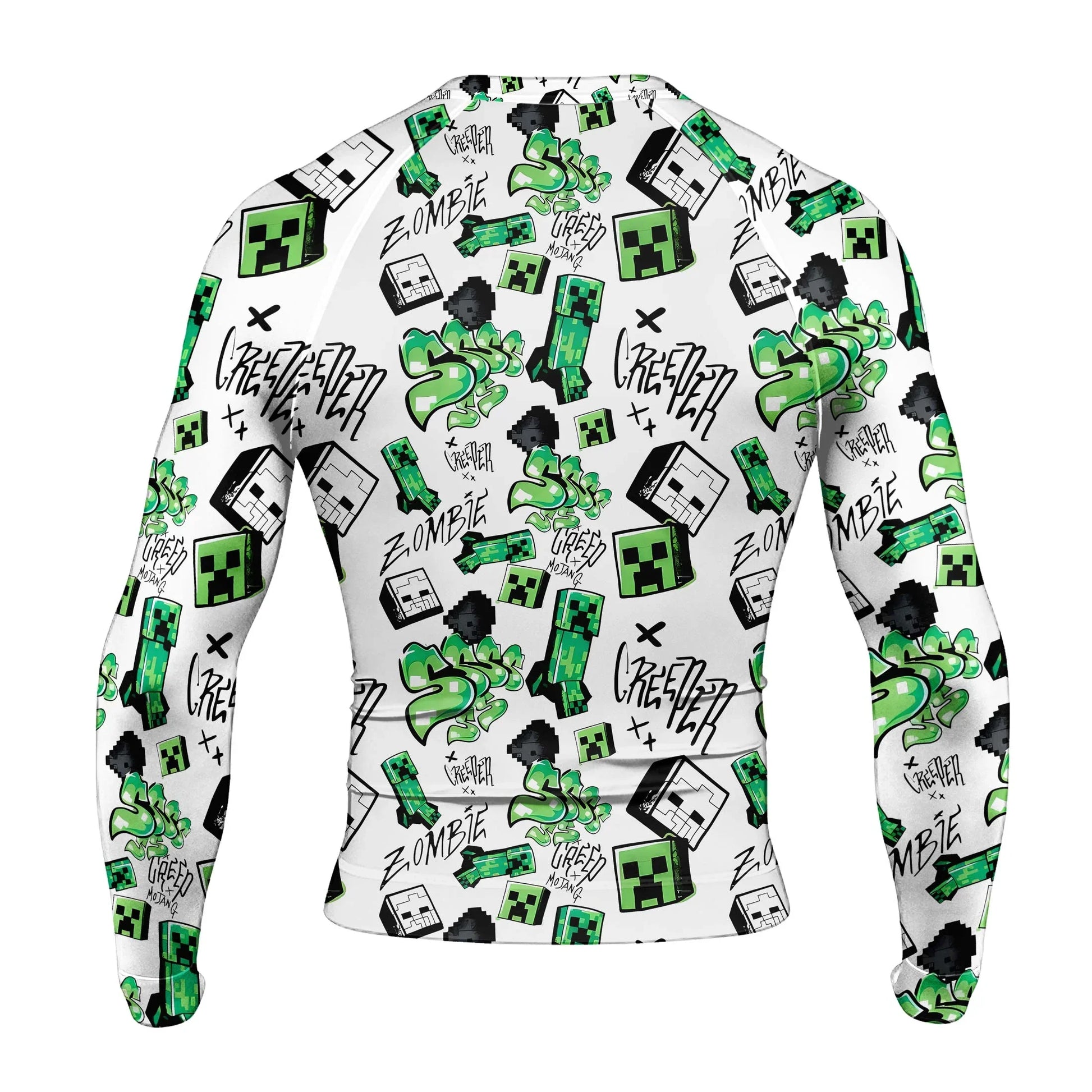 Minecraft Creeper Graffiti Rash Guard