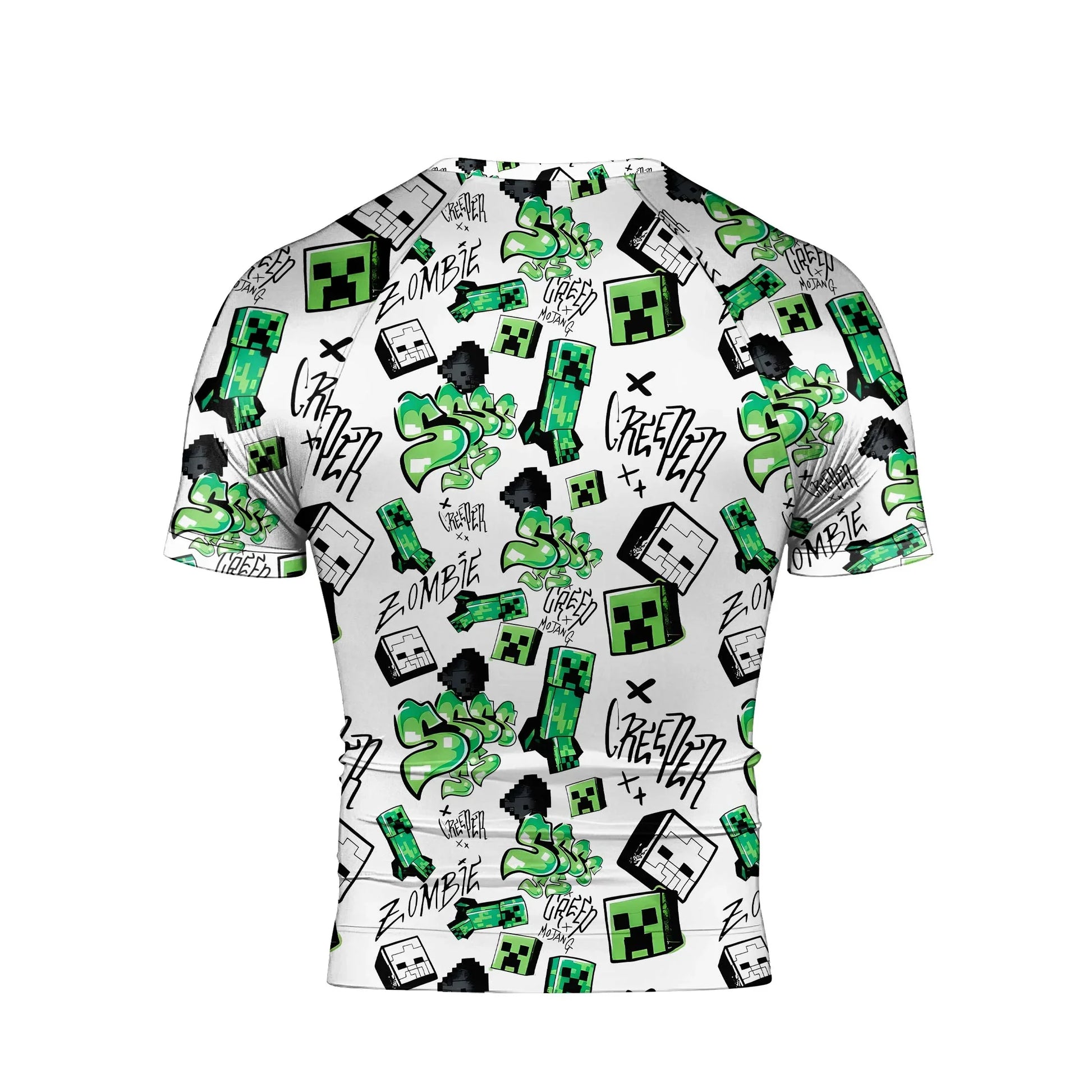 Minecraft Creeper Graffiti Rash Guard
