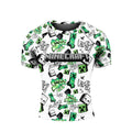 Minecraft Creeper Graffiti Rash Guard