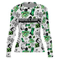 Minecraft Creeper Graffiti Rash Guard