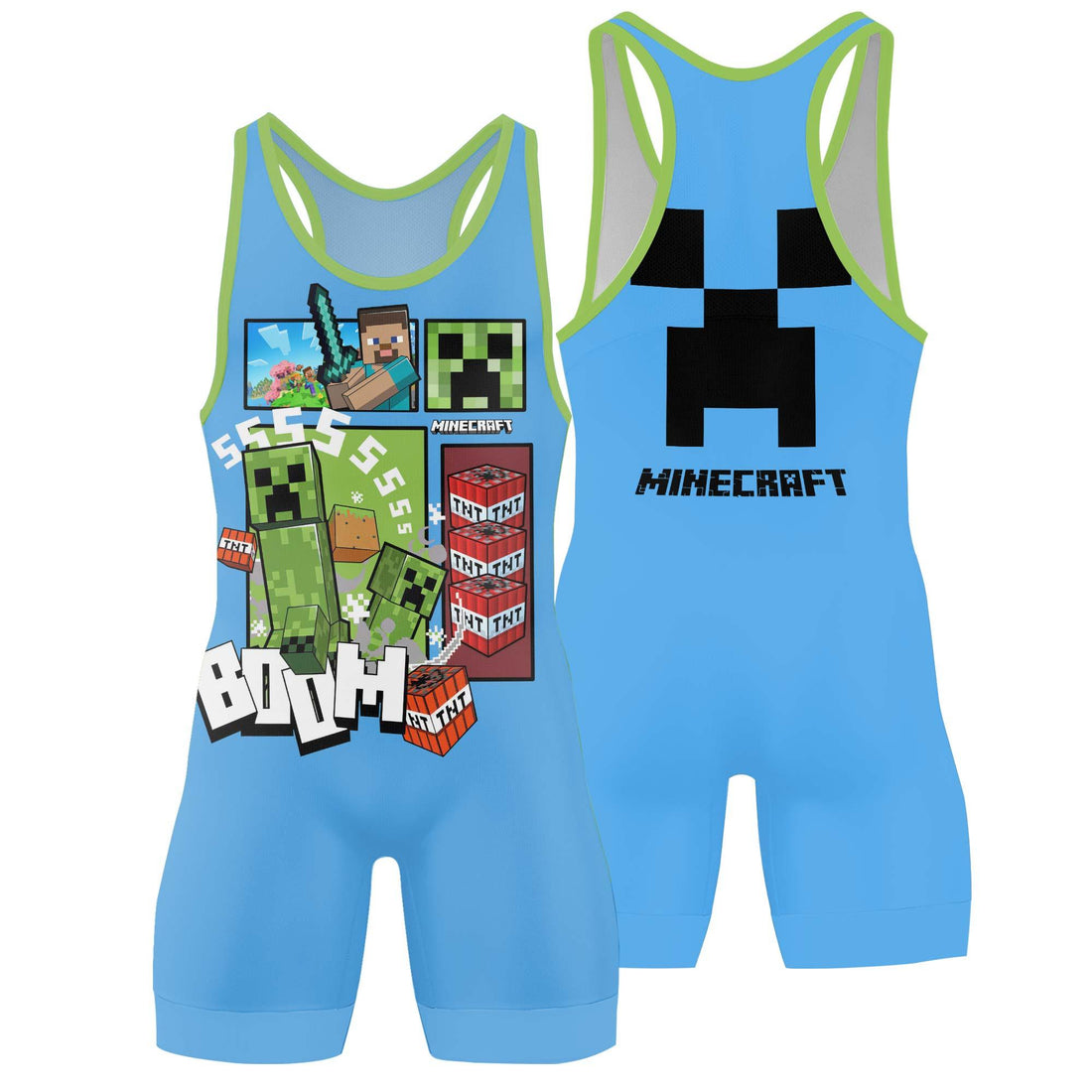 Minecraft Creeper Wrestling Singlet
