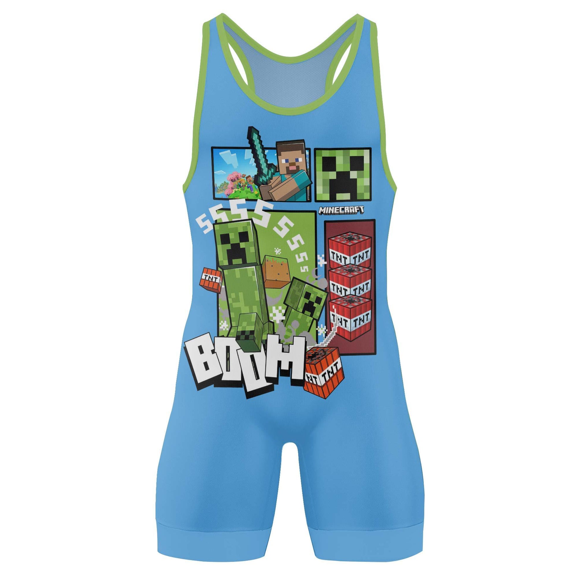 Minecraft Creeper Wrestling Singlet