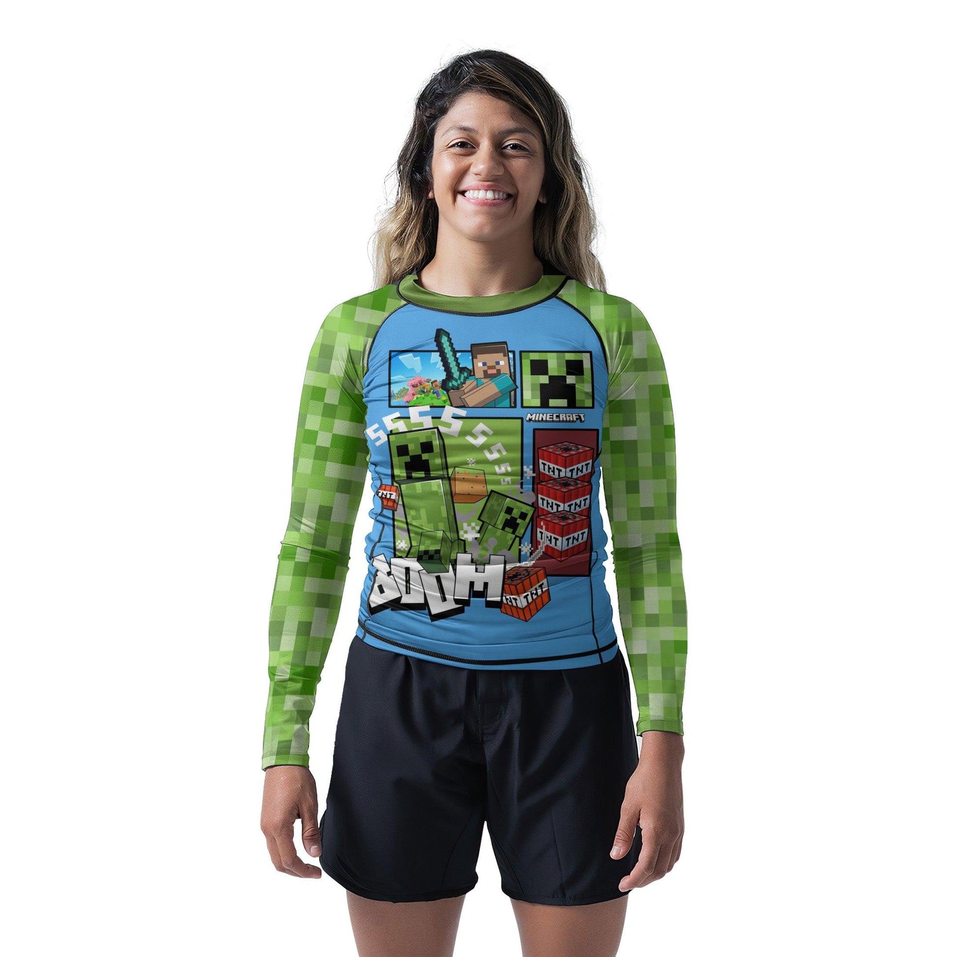 Minecraft Creeper Rash Guard