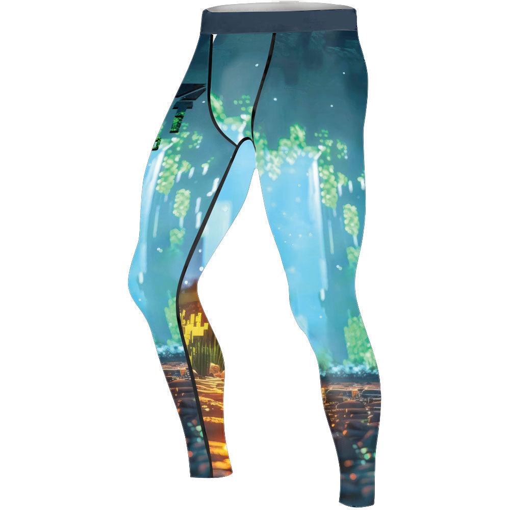 Minecraft Jiu Jitsu Men's Compression Leggings