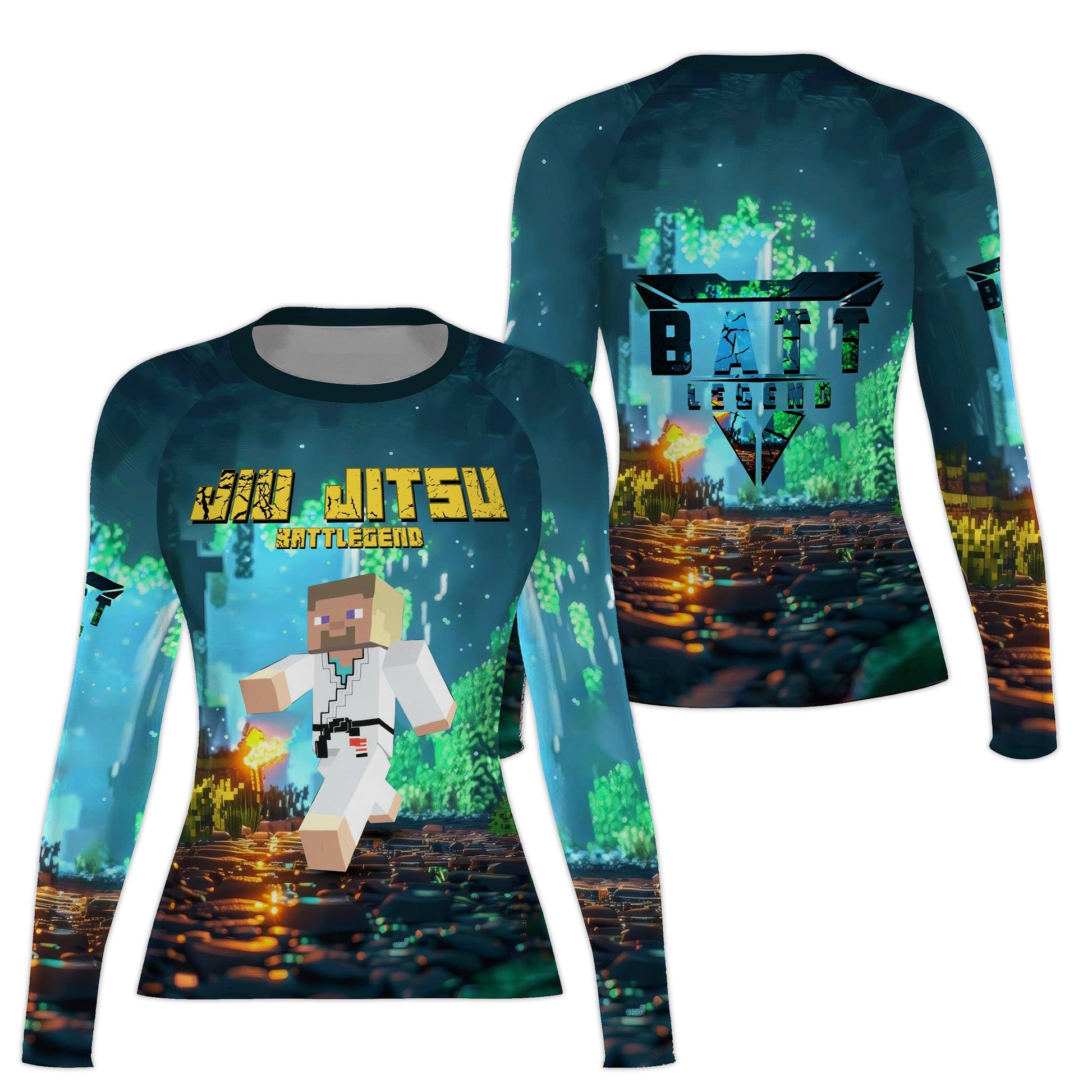 Minecraft Jiu Jitsu Rash Guard