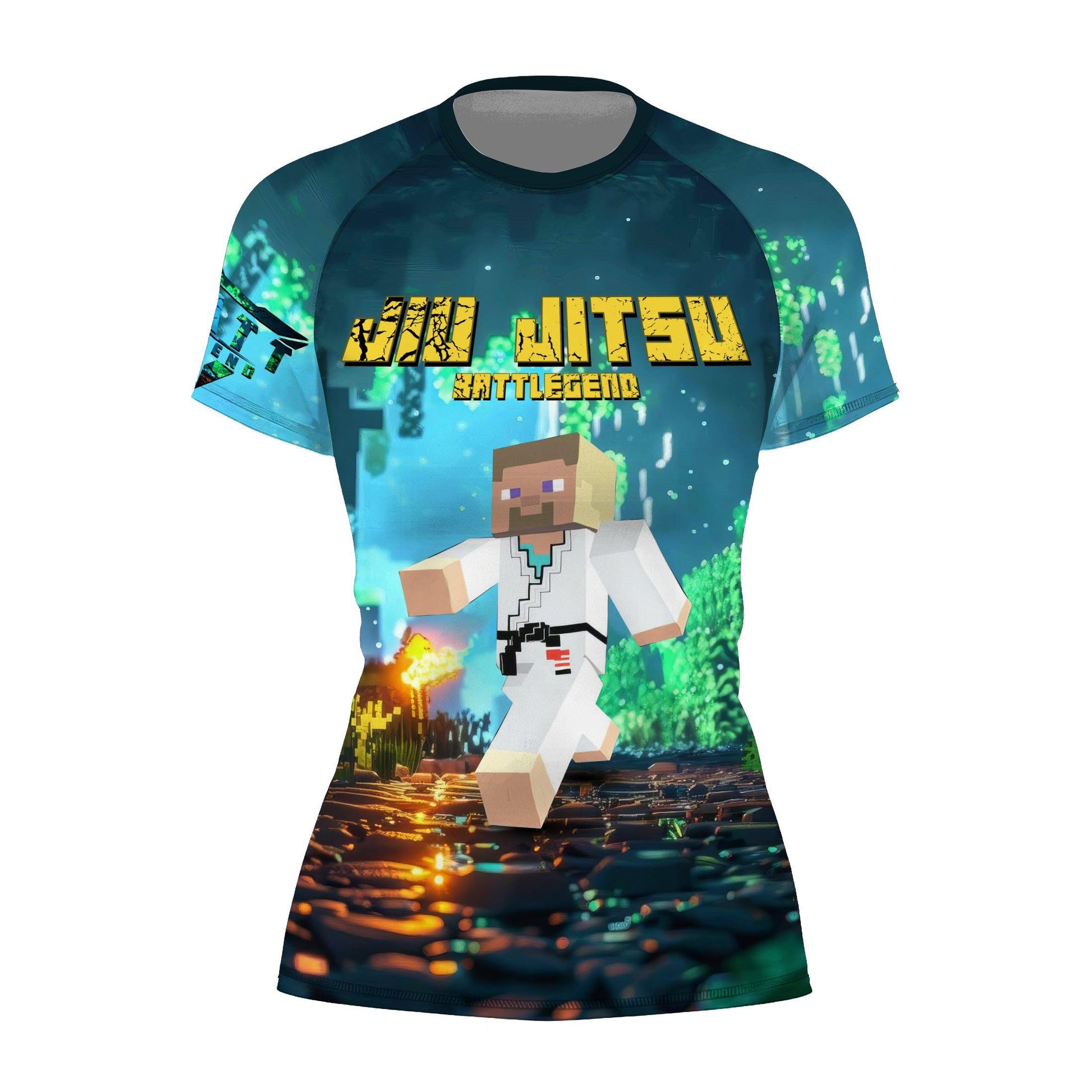 Minecraft Jiu Jitsu Rash Guard