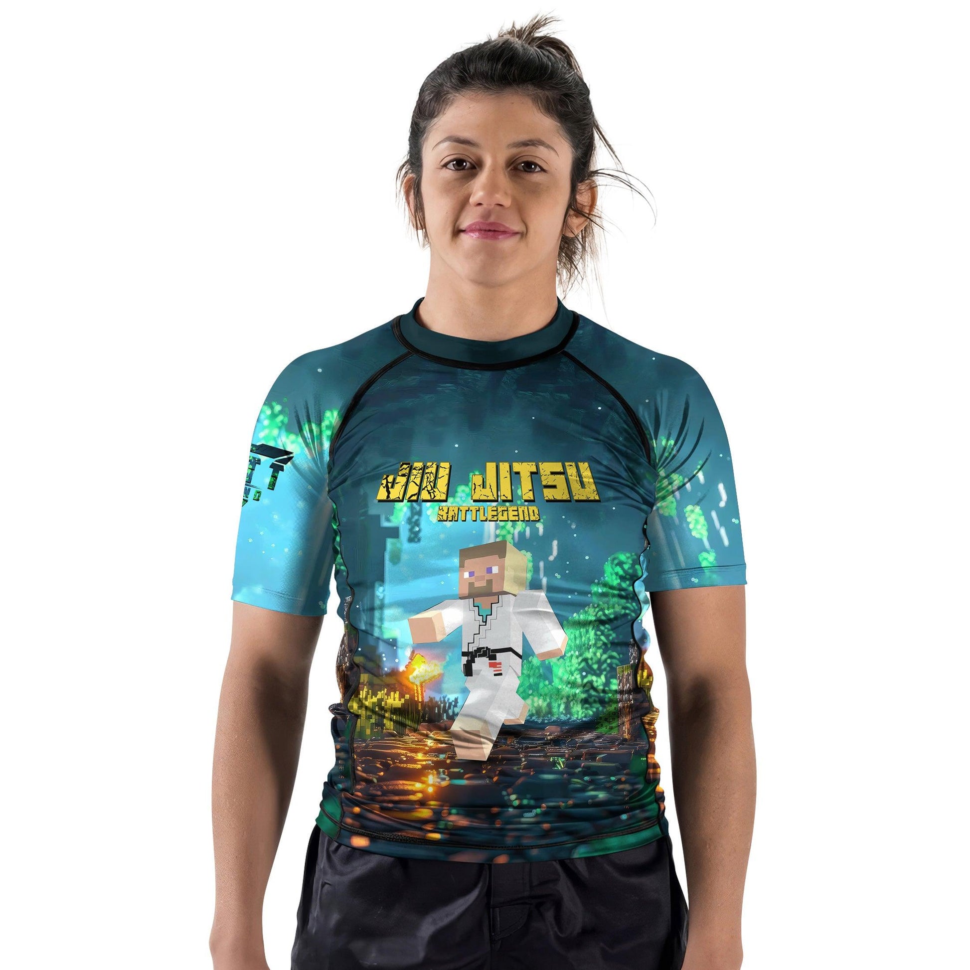 Minecraft Jiu Jitsu Rash Guard