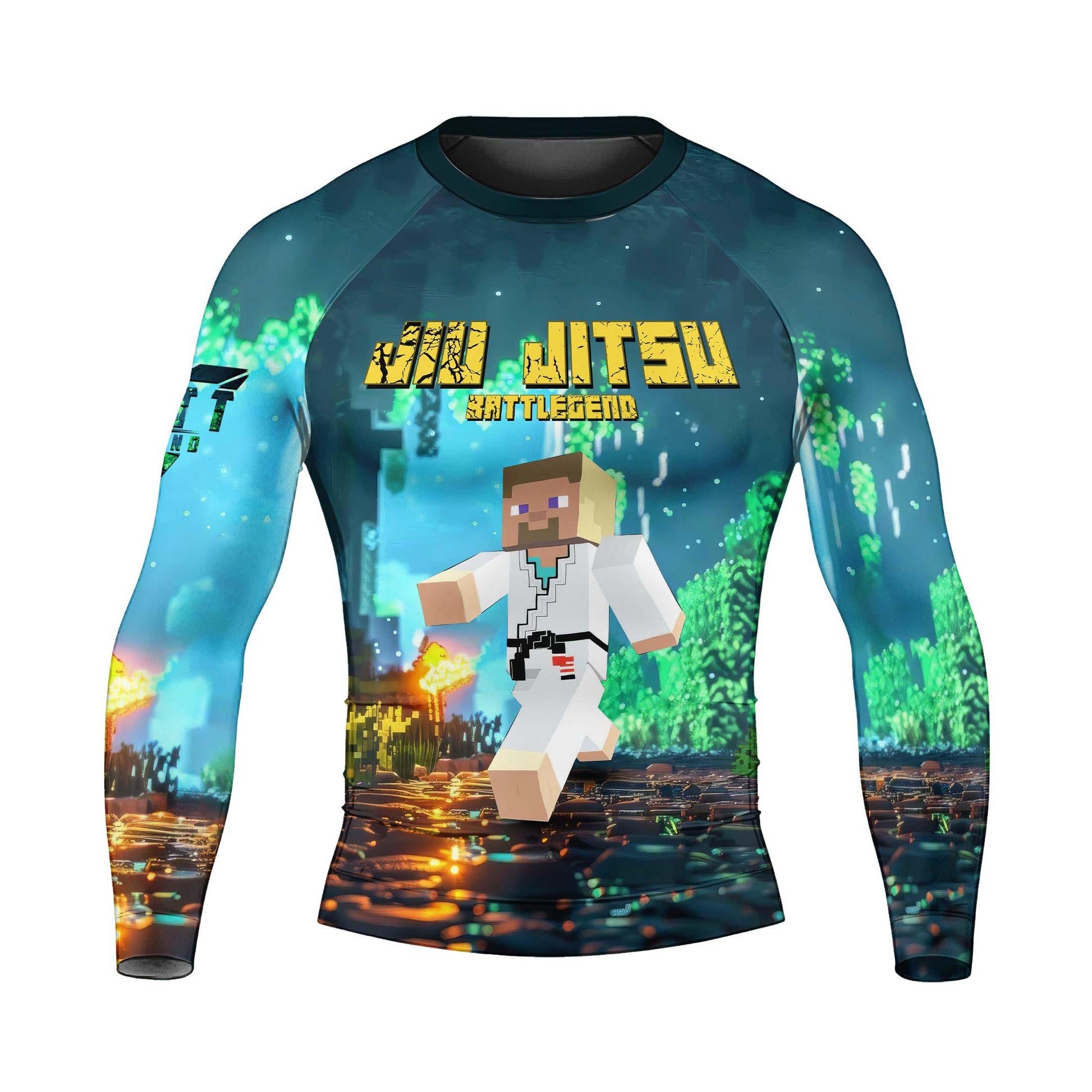 Minecraft Jiu Jitsu Rash Guard