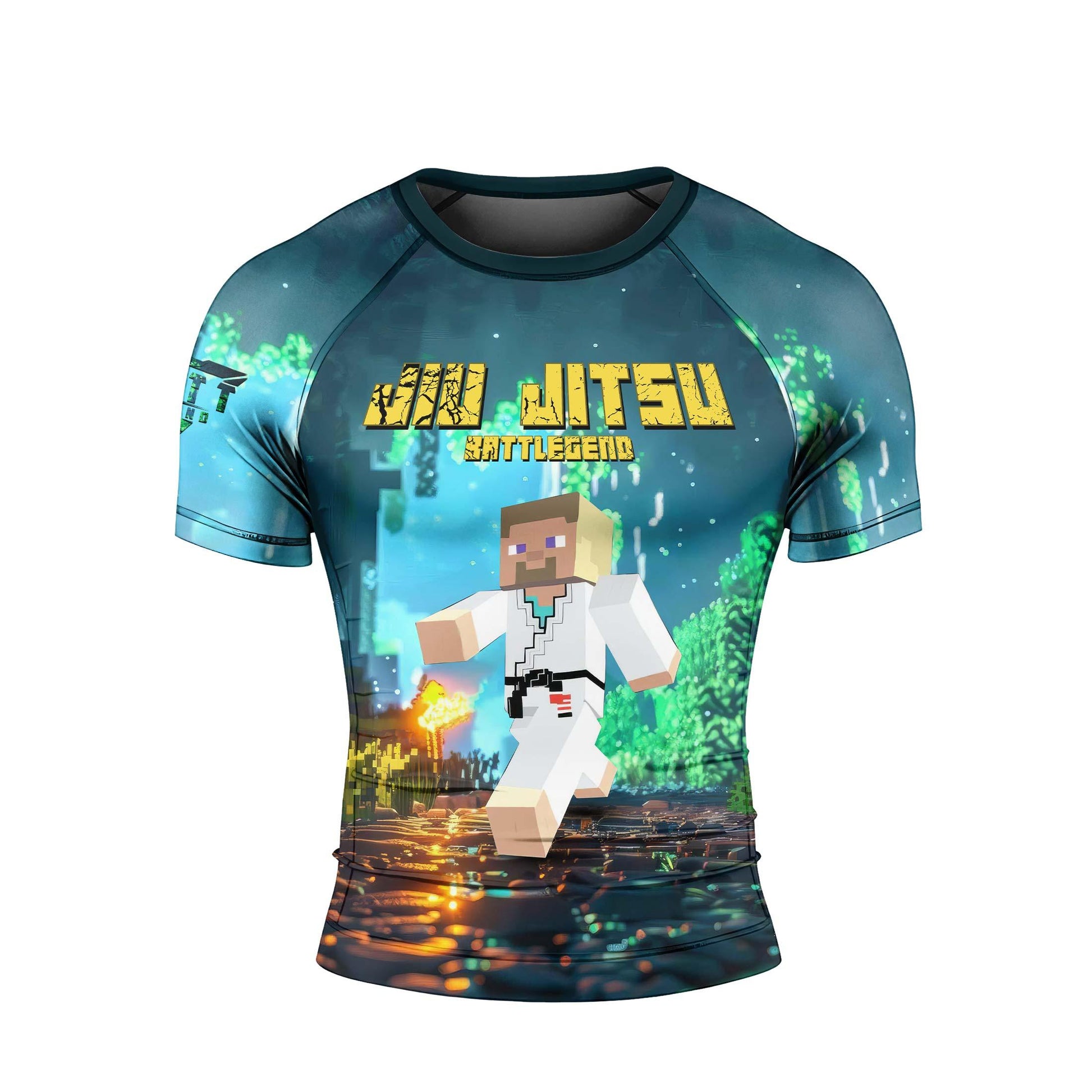 Minecraft Jiu Jitsu Rash Guard