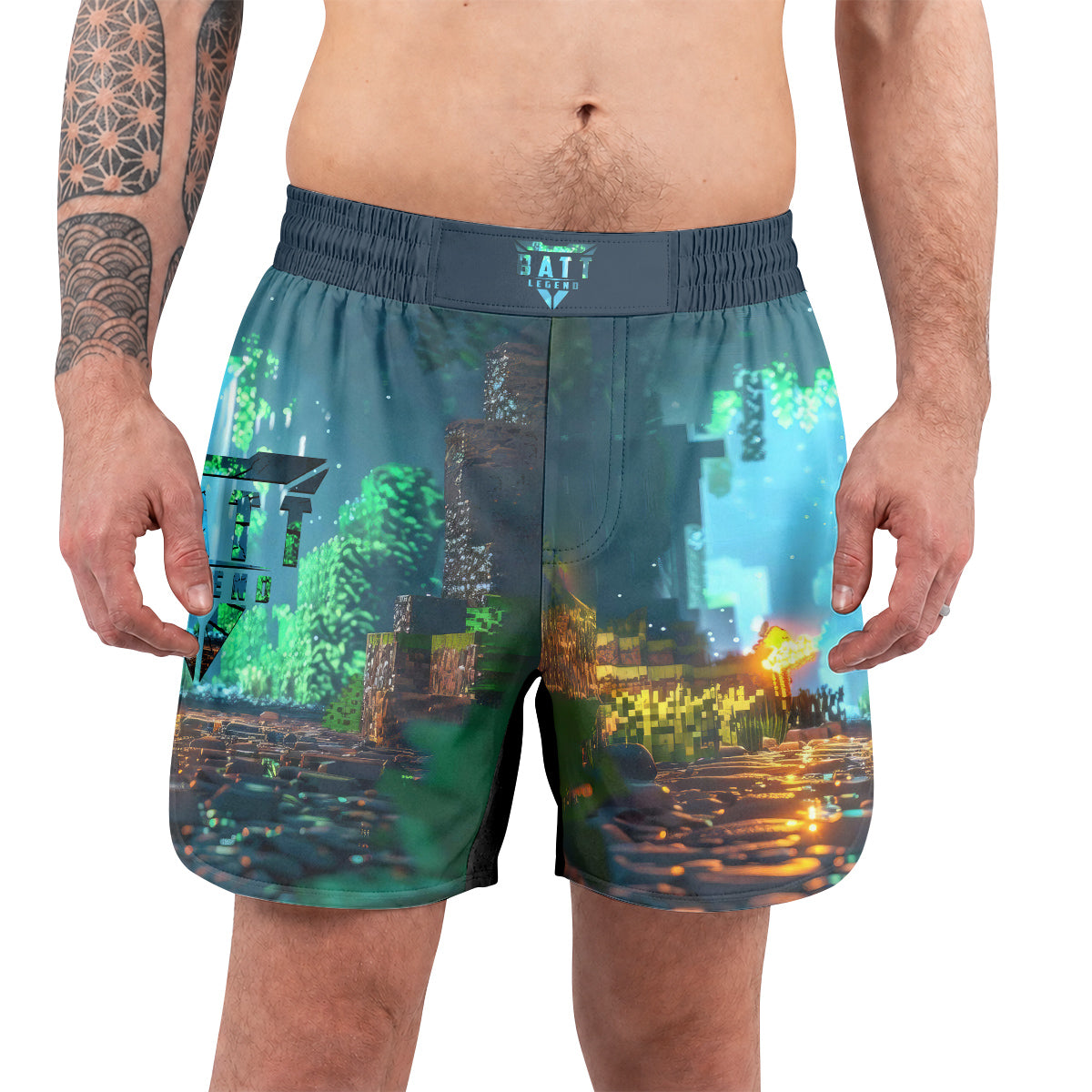 Minecraft Jiu Jitsu Grappling Shorts