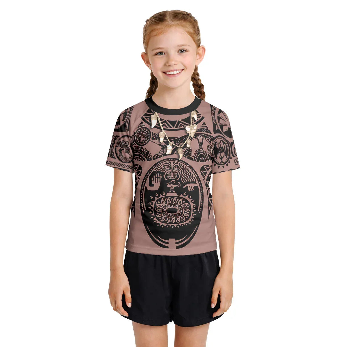 Moana Maui Cosplay Kids Rash Guard