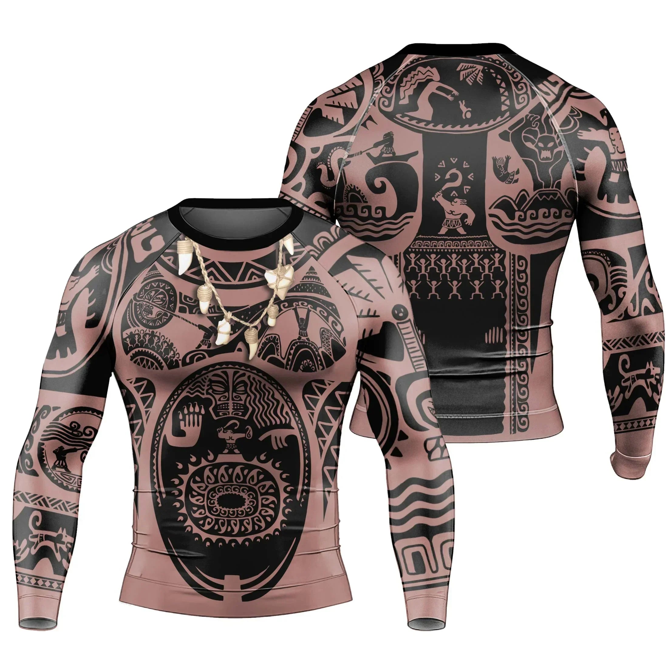 Moana Maui Cosplay Rash Guard for MMA & Fitness