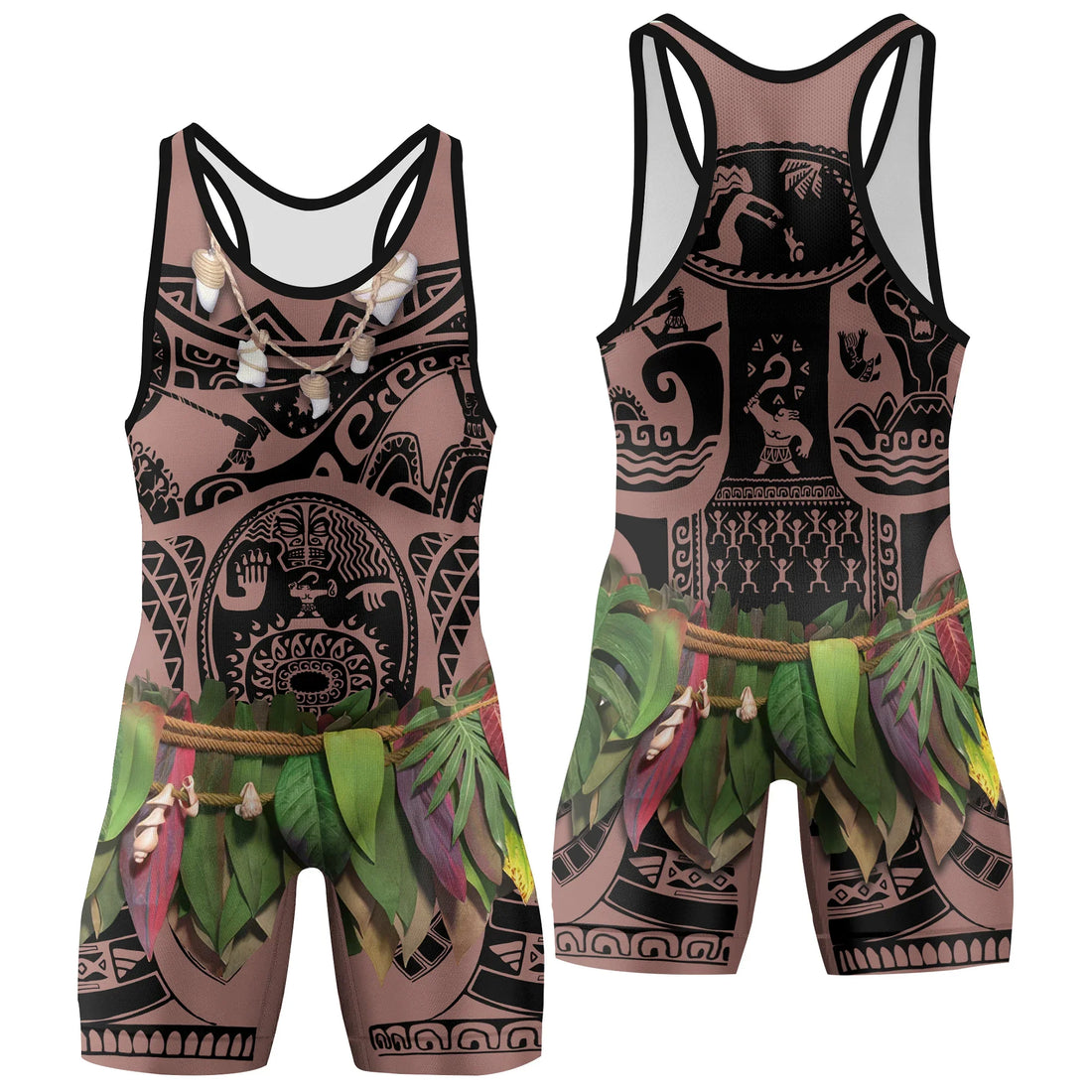 Moana Maui Cosplay Wrestling Singlet