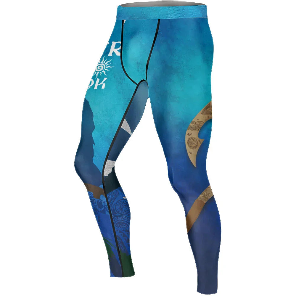 Moana Maui Hook Men's Compression Leggings