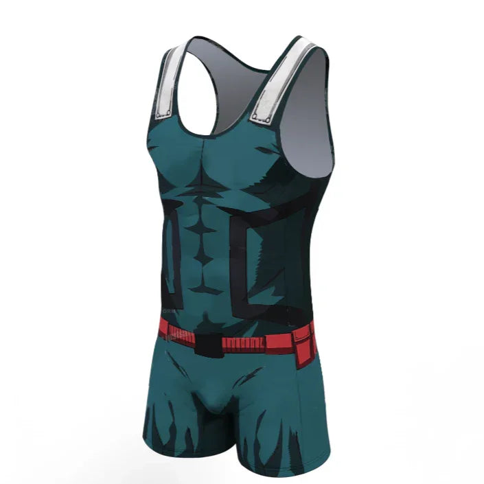 My Hero Academia Deku Wrestling Singlet