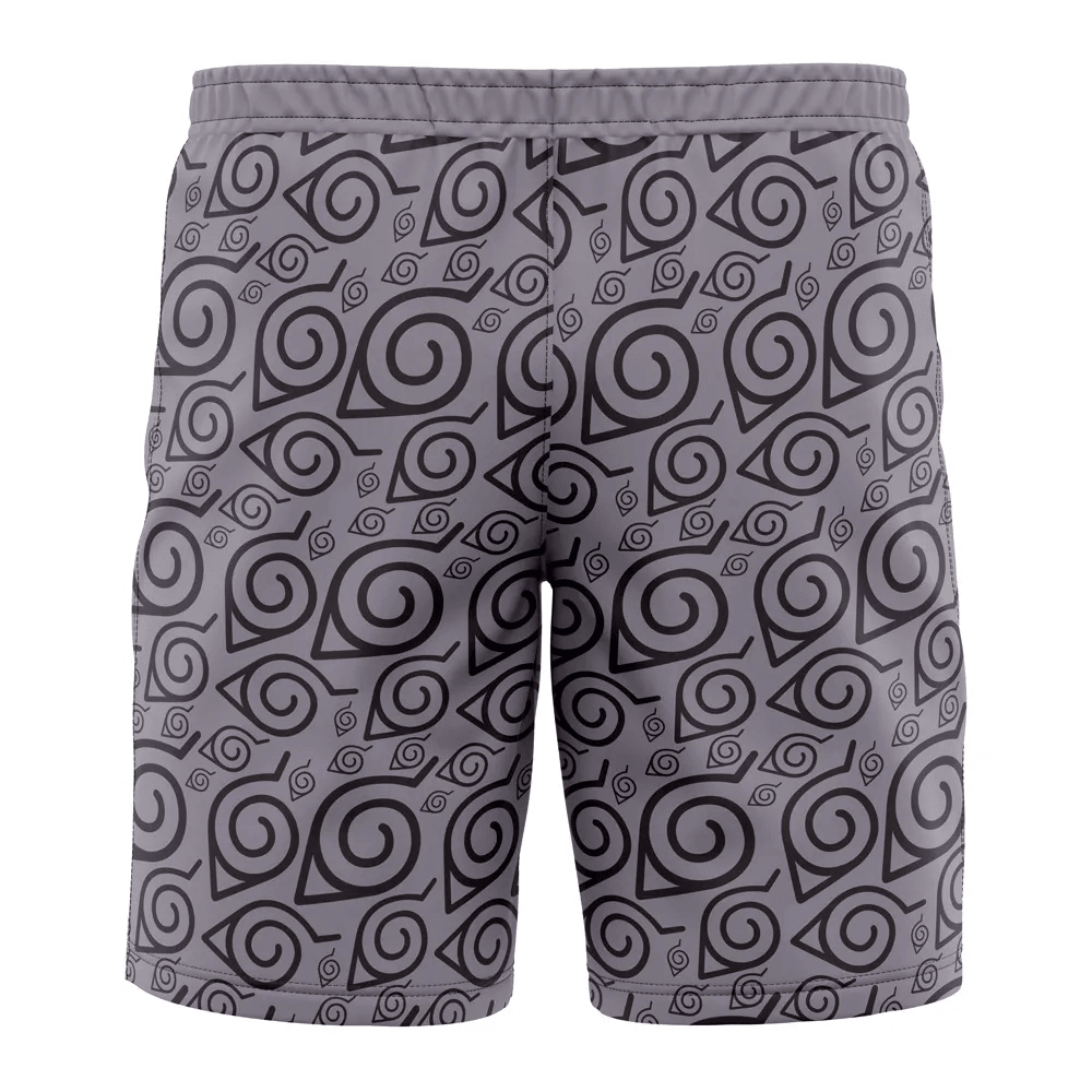 Naruto Konoha Symbol Swim Trunks