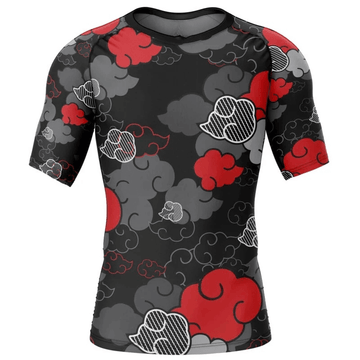 Naruto Red Cloud Akatsuki Rash Guard