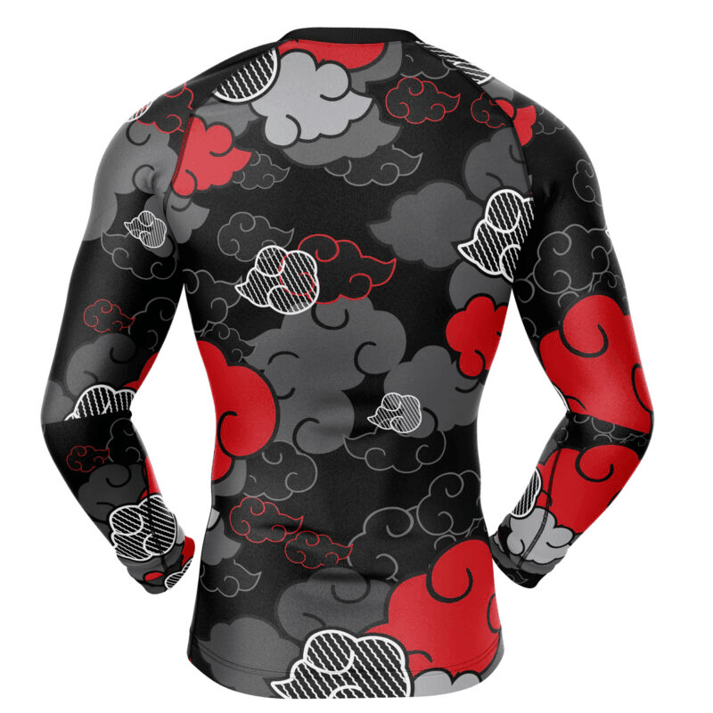 Naruto Red Cloud Akatsuki Rash Guard