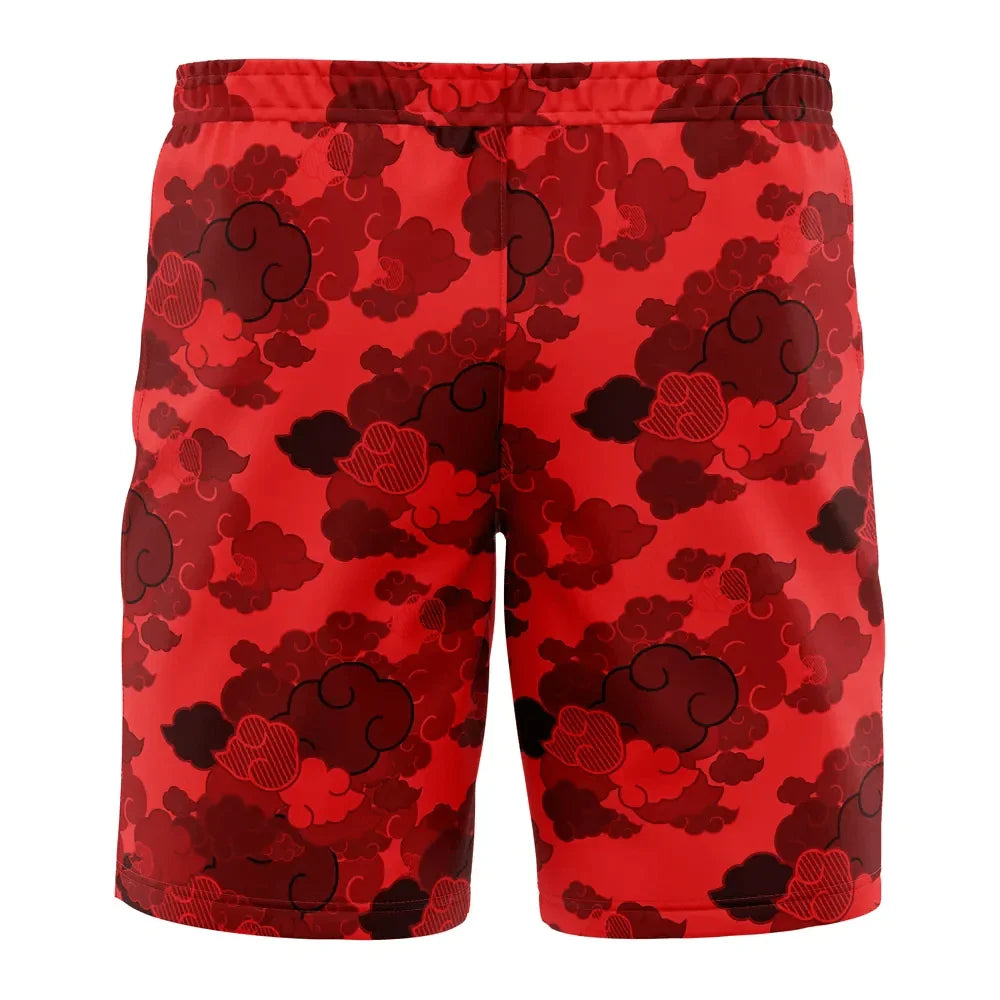 Naruto Red Cloud Akatsuki Swim Trunks - Comfort & Style